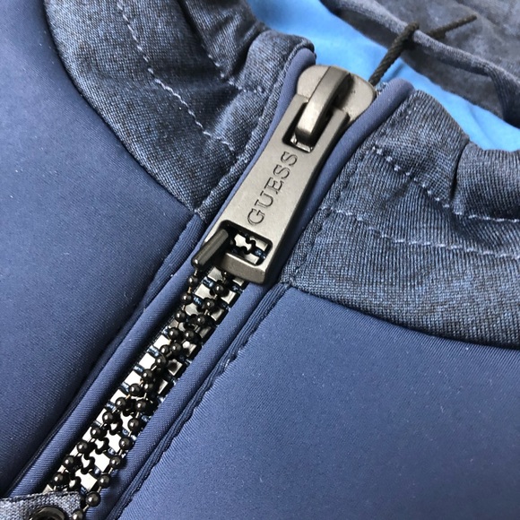 Guess blue stretch technical jacket size M - Picture 7 of 8